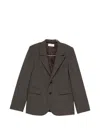 6397 Houndstooth Blazer In Brown