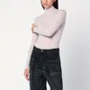 6397 Ivory Semi-sheer Turtleneck