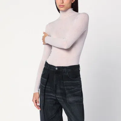 6397 IVORY SEMI-SHEER TURTLENECK