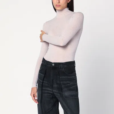 6397 IVORY SEMI-SHEER TURTLENECK