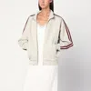 6397 Fleece Zip-up Track Jacket In Gray