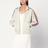 6397 Fleece Zip-up Track Jacket In Gray
