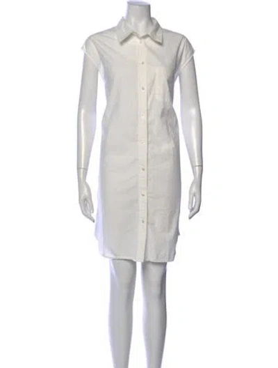 Pre-owned 6397 Knee-length Dress In White