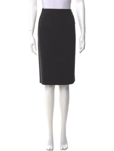 Pre-owned 6397 Knee-length Skirt In Black