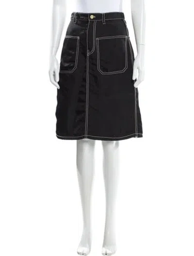 Pre-owned 6397 Knee-length Skirt In Gray