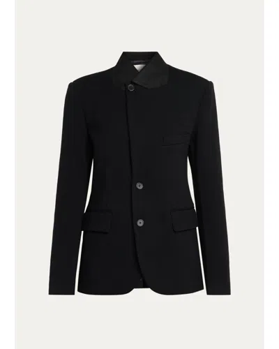 6397 Knit Sporting Blazer In Black