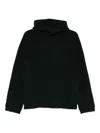 6397 Knitted Hoodie In Black