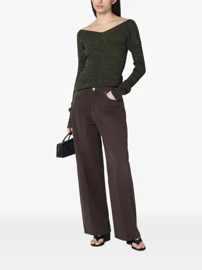 6397 Knitted Jumper In Brown