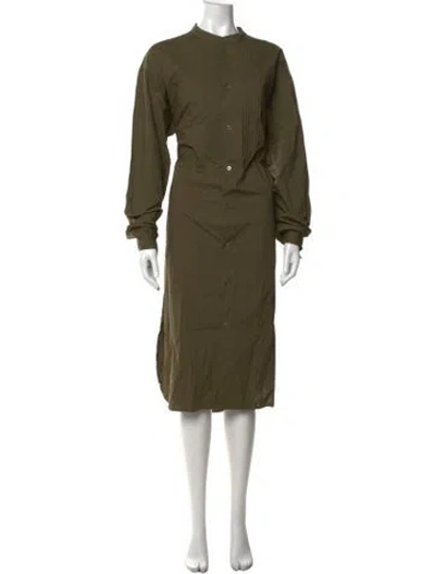 Pre-owned 6397 Long Dress In Green