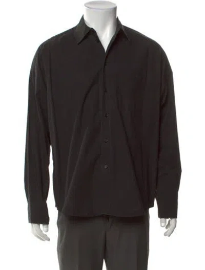 Pre-owned 6397 Long Sleeve Dress Shirt In Black