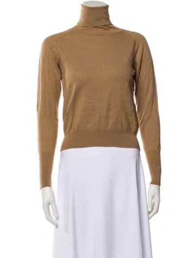 Pre-owned 6397 Merino Wool Turtleneck Sweater In Neutral