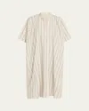 6397 Midi Kaftan Dress In Ivory Strp