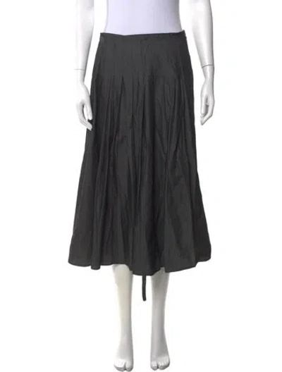 Pre-owned 6397 Midi Length Skirt In Black