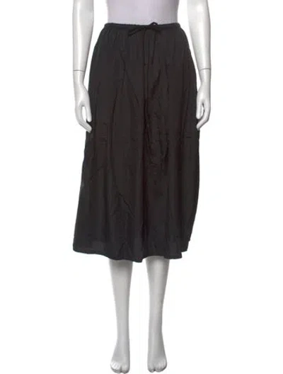 Pre-owned 6397 Midi Length Skirt In Black