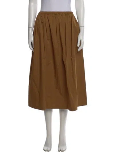 Pre-owned 6397 Midi Length Skirt W/ Tags In Brown