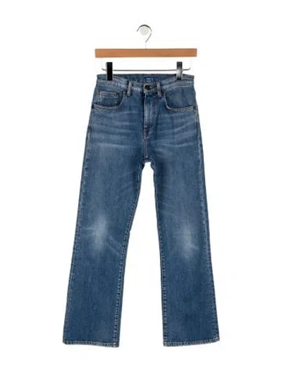 Pre-owned 6397 Mid-rise Flared Jeans In Blue