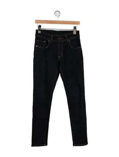 Pre-owned 6397 Mid-rise Skinny Leg Jeans In Black