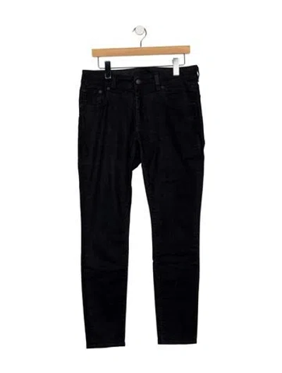 Pre-owned 6397 Mid-rise Skinny Leg Jeans In Black