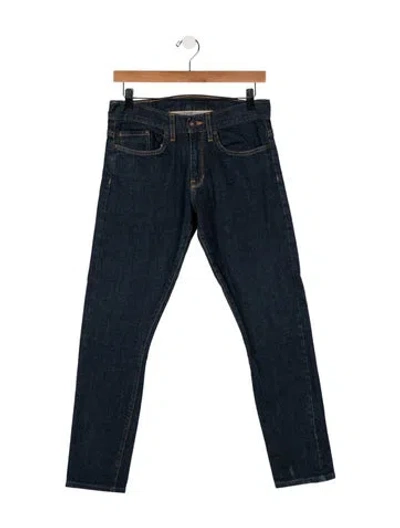 Pre-owned 6397 Mid-rise Skinny Leg Jeans In Blue