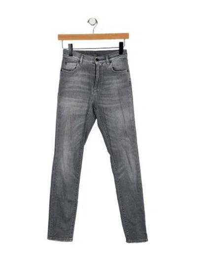 Pre-owned 6397 Mid-rise Skinny Leg Jeans In Blue