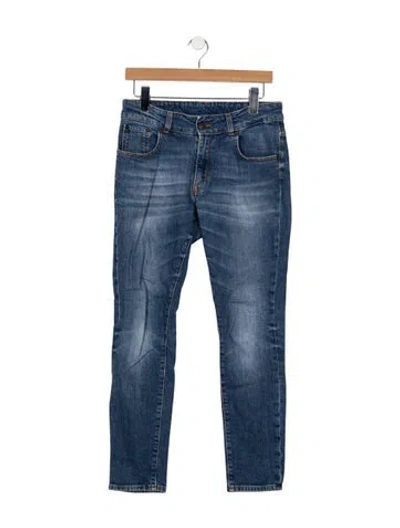 Pre-owned 6397 Mid-rise Skinny Leg Jeans In Blue