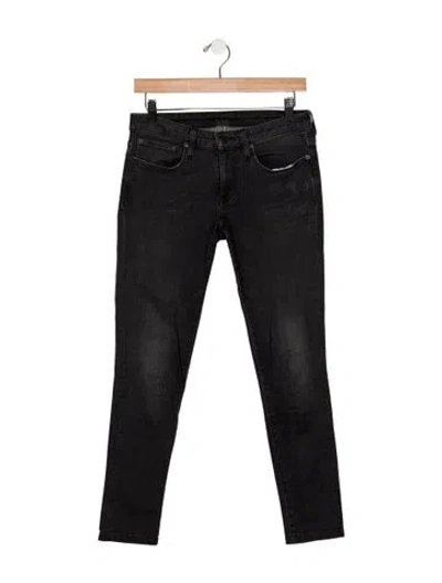 Pre-owned 6397 Mid-rise Skinny Leg Jeans In Blue