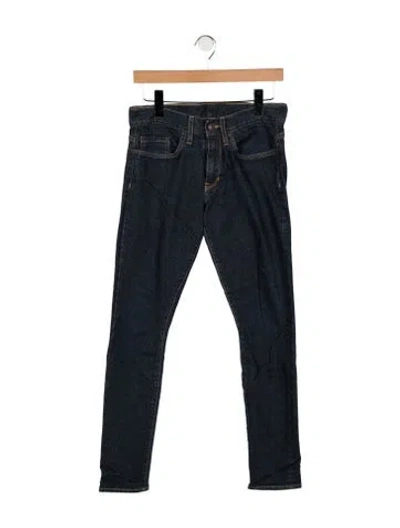 Pre-owned 6397 Mid-rise Skinny Leg Jeans In Blue