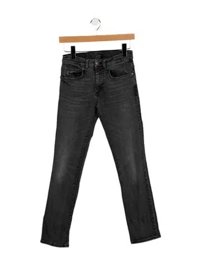 Pre-owned 6397 Mid-rise Skinny Leg Jeans In Gray