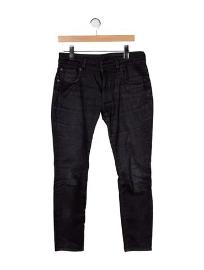 Pre-owned 6397 Mid-rise Skinny Leg Jeans In Purple