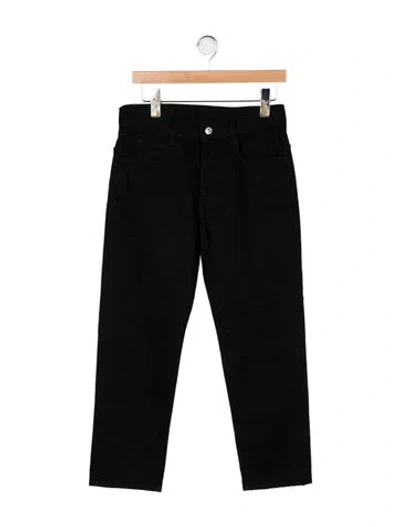 Pre-owned 6397 Mid-rise Straight Leg Jeans In Black