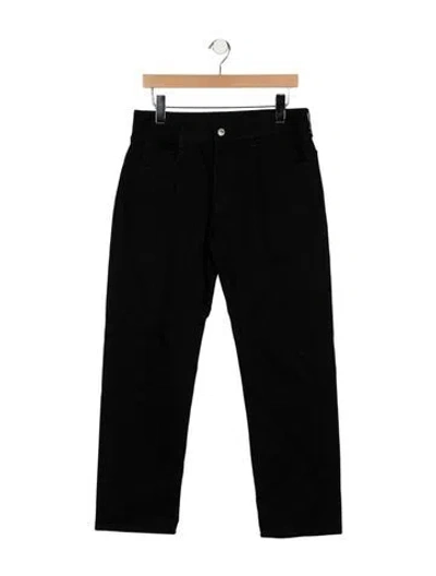 Pre-owned 6397 Mid-rise Straight Leg Jeans In Black