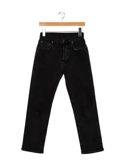 Pre-owned 6397 Mid-rise Straight Leg Jeans In Blue