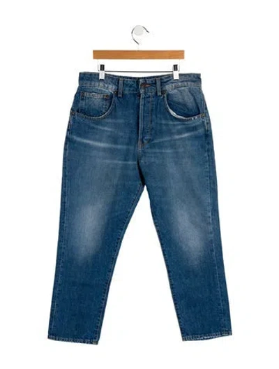 Pre-owned 6397 Mid-rise Straight Leg Jeans In Blue