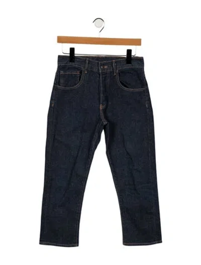 Pre-owned 6397 Mid-rise Straight Leg Jeans In Blue