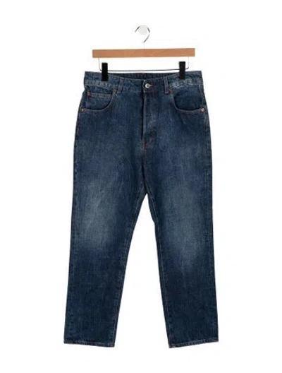 Pre-owned 6397 Mid-rise Straight Leg Jeans In Blue