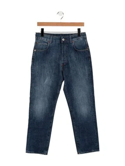 Pre-owned 6397 Mid-rise Straight Leg Jeans In Blue