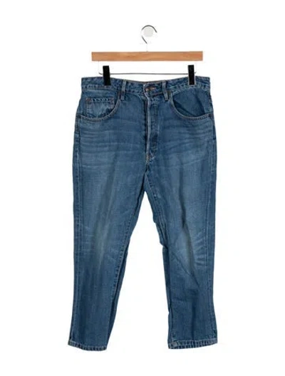 Pre-owned 6397 Mid-rise Straight Leg Jeans In Blue