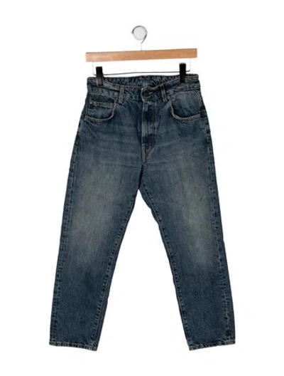 Pre-owned 6397 Mid-rise Straight Leg Jeans In Blue