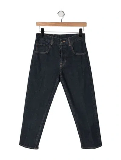 Pre-owned 6397 Mid-rise Straight Leg Jeans In Blue