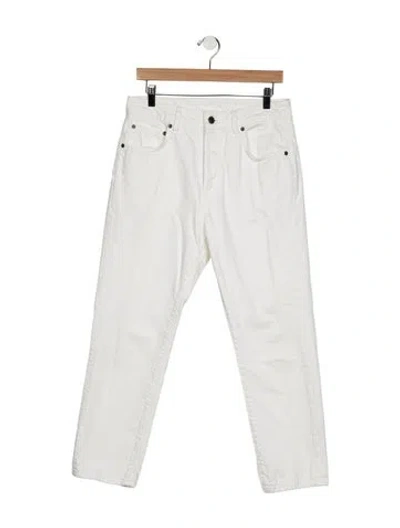Pre-owned 6397 Mid-rise Straight Leg Jeans In Blue
