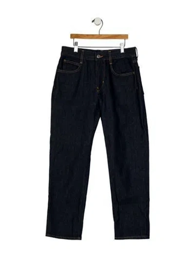 Pre-owned 6397 Mid-rise Straight Leg Jeans In Blue