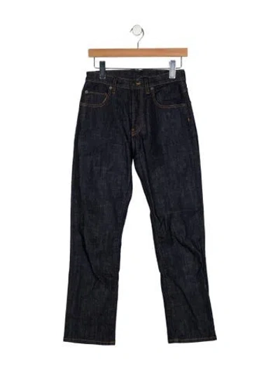 Pre-owned 6397 Mid-rise Straight Leg Jeans In Blue
