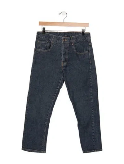 Pre-owned 6397 Mid-rise Straight Leg Jeans In Blue