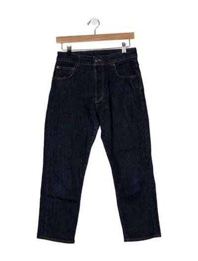 Pre-owned 6397 Mid-rise Straight Leg Jeans In Blue