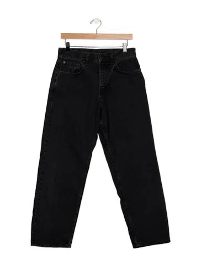 Pre-owned 6397 Mid-rise Straight Leg Jeans In Blue