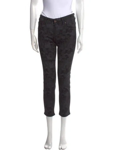 Pre-owned 6397 Mid-rise Straight Leg Jeans In Gray