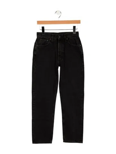 Pre-owned 6397 Mid-rise Straight Leg Jeans In Gray