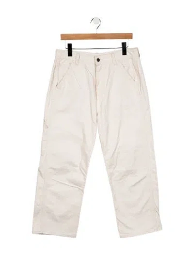 Pre-owned 6397 Mid-rise Straight Leg Jeans In Neutral