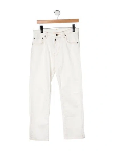 Pre-owned 6397 Mid-rise Straight Leg Jeans In Neutrals