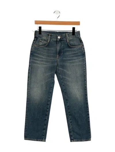 Pre-owned 6397 Mid-rise Straight Leg Jeans W/ Tags In Blue